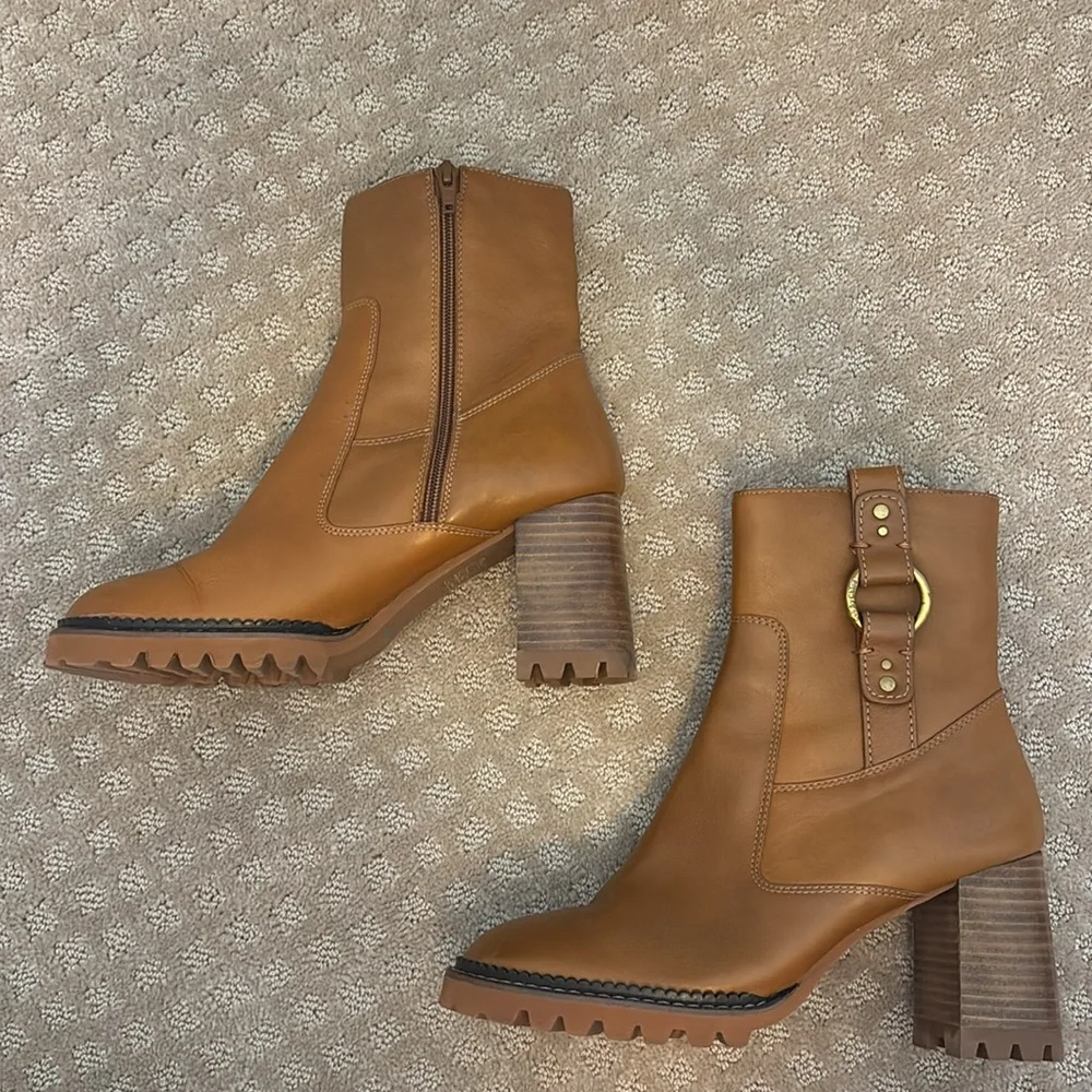 See by Chloe Erine Leather Mid Calf Boots size 41 - Picture 5 of 9